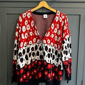 Cabi women’s 6163 floral upbeat sweater